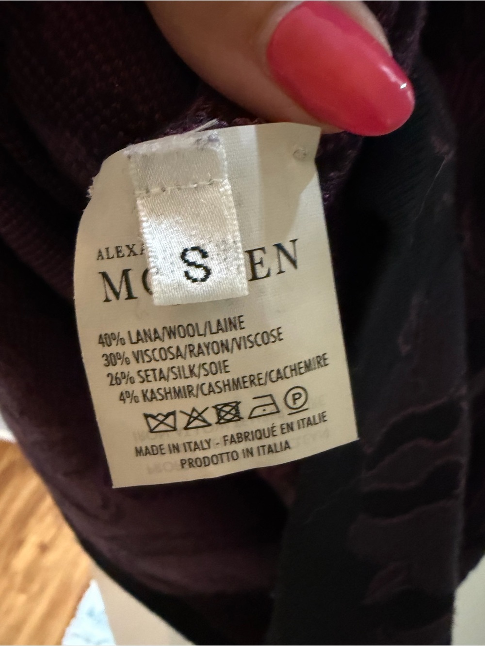 Early Alexander McQueen Baroque Jacquard Knit Dress Black Plum Size Small - Picture 5 of 6